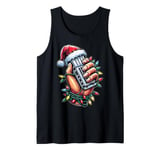 Harmonica Harmonicist Christmas Hat Xmas Tank Top