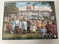 BNIB - 1000 piece DELUXE  jigsaw, THE NATIONAL HEALTH SERVICE by Falcon **NEW**