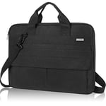 LANDICI Laptop Bag Case 13 13.3 14 inch with Shoulder Strap, Waterproof Computer Sleeve Cover for MacBook Air 13 M1/M2, Macbook Pro 13/14, Dell XPS 13, Acer Hp Chromebook 14, Black