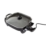 Judge Electric Skillet Non-Stick Multicooker, Glass Lid & Carry Handles, 30cm, 1500W - Adjustable Thermostat Control, Versatile, Slow Cook, Fry, Steam, Grill