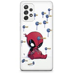 ERT GROUP Coque de téléphone Portable pour Samsung A52 5G / A52 LTE 4G / A52S 5G Original et sous Licence Officielle Marvel Motif Deadpool 005 adapté à la Forme du téléphone Portable, Coque en TPU