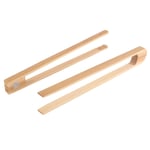 2 Pieces Magnetic Bamboo Toaster Tongs 8.7 Inch Wooden Kitchen Toast Tongs6998