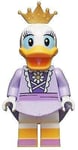 Disney LEGO Minifigure Daisy Duck Minifig 10780 Lavender Dress + Crown Rare