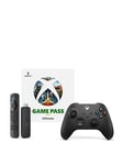 Xbox Game Pass Ultimate - 1-Month Gamepass Ultimate + Wireless Controller Carbon Black + Amazon Fire Tv Stick 4K (2Nd Gen)