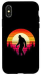 Coque pour iPhone X/XS Bigfoot Sasquatch Amoureux des années 70 et 80 rétro pour homme et femme