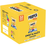 Proper Corn Popcorn Sweet & Salty Mixed Case Crisp Vegan Chips Snack Pack 32x14g