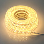 pcning Bande lumineuse a LED AC 220V 230V IP67 Etanche, SMD 5730 120led / m ruban de 15M, Blanc Chaud Bandeau led 15 metres (Blanc Chaud, 15)