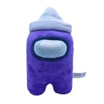 Among Us 7 Inch Plush Purple Crewmate w/ Paper Hat