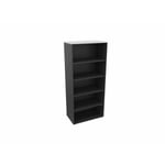 Etagère de bureau H 180 cm Métis Blanc perle, aluminium ou anthracite RANGEMENT PRO : armoire sans porte A/H180 DL80xP47/coloris anthracite/ft blanc perle