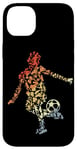 Coque pour iPhone 14 Plus Croquis d'un joueur de football Amoureux du football