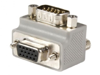 StarTech.com Right Angle VGA Adapter - Right Angle VGA to VGA - Male/Female - Type 2 - Male VGA to Female VGA (GC1515MFRA2) - VGA-adapter - HD-15 (VGA) (hane) till HD-15 (VGA) (hona) - 90° kontakt - grå - för P/N: DP2VGAMM6B, HD2VGAMM6, MXTHQMM10MA, 