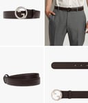 Gucci GG Belt Silver GG Buckle with Dust Bag Unisex 75