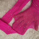 Collants Résille Brillants À Paillettes Pour Femmes,Collants Fins,Petite Maille,Mode- Rosered-B19