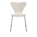 Fritz Hansen - Sjuan 3107 stol stålstativ rainbow 7:14 AM beige - Matstolar - Arne Jacobsen - Beige - Metall