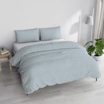 Italian Bed Linen PRINTED COLORS Duvet Cover Set Made in Italy, Maiden Acqua, Double