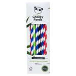 The Cheeky Panda Bamboo Multicoloured Paper Straws - 100 Straws