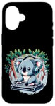 iPhone 16 Funny Koala Dj Headphones Graphic for Men Women Kids Case