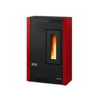 Extraflame - Poêle à Granulés Slim Nordica Luisella 4,4 Kw Bordeaux