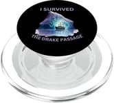 Antarctica I Survived The Drake Passage Purple Iceberg PopSockets PopGrip for MagSafe