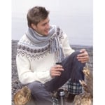 Prince of Snow by DROPS Design - Genser og Skjerf Strikkeoppskrift str - XX-Large