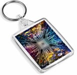 1 x CPU Computer 3D Digital Tech Cool - Keyring - IP02 - Mum Dad Kids Gift#2579