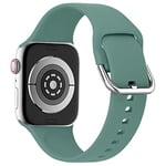 lopolike Compatible avec Apple Watch Band 42/44/45 mm pour homme et femme - Bracelet de sport en silicone souple pour iWatch Ultra Series 8 7 6 5 4 3 2 1 SE - Vert, rouge, 38/40/41mm