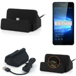 Docking Station for Microsoft Lumia 650 Dual-SIM black charger Micro USB Dock Ca