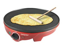 BEPER BT.700Y Electric Crepe Maker, 1300 W, Red