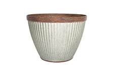 Plant Avenue Plastic Plant Pot, Silver, 52cm Dia