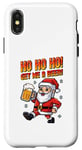 iPhone X/XS Ho Ho Ho! Get Me A Beer! 8-bit Santa Christmas Festive Beer Case