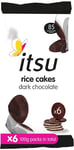 Itsu Dark Chocolate Rice Cakes Healthy Sharing Snack 100g Pack of 6