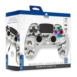 Wireless Controller for PS4 with 3,5mm jack slot - LED-White Camo