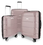 Hauptstadtkoffer - Britz - Valise Rigide avec Compartiment pour Ordinateur Portable Valise à roulettes Valise à roulettes Valise de Voyage Extensible TSA 4 roulettes, Vieux Rose, 66 cm, Valise