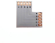 Myledy Pcb Hörnkontakt T+T För 12Mm Rgbw 12V/24V Dc Max 3A Led Strip (Lux05536)