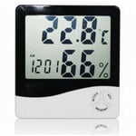 LCD Digital termometer Temperatur Fuktighetsmätare Hygrometerklocka HTC-1 MKK83