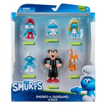 Smurfs VS GARGAMEL 6 Figure Multipack - Features 2-Inch Smurfette, Papa Smurf...