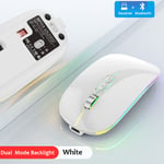 Souris Bluetooth sans fil aste,souris de jeu muette,adaptée pour Surface Pro 9,Pro 8,7,6,5,4/3,Pro X,tablette,ordinateur portable,PC - Type Shiny White