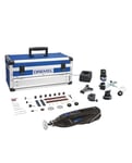 Dremel 8260 Outil rotatif sans fil, batterie Lithium-Ion 12V 3Ah - Outil multifonction avec 65 accessoires et 5 Adaptations, moteur sans charbon, régulation électronique, vitesse 5.000-30.000 tr/min