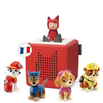 tonies Coffret Toniebox Mission Avec La Pat'Patrouille Rouge,4 Figurines Histoires + 1 Figurine Créatif, boîte à Histoire Robuste et Musique pour Enfant 3-7 Ans, Facile à Utiliser