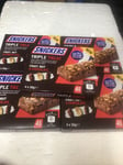 5 X Snickers Triple Treat Fruit & Nut Chocolate Bars, Healthy Snacks 4 X 32G