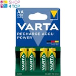 4 Varta Recharge Accu Recycled AA Batteries LR6 2100mAh NiMH 1.2V HR6 4BL New