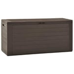 Malle de rangement - Boîte de rangement de jardin Coffre D'extérieur  Marron 116x44x55 cm