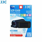 JJC LCP-CA30 Film Screen Display Protector for CANON 3.0" LCD Camcorders x2