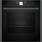 Neff N90 Slide &amp; Hide Electric Single Oven - Graphite Grey