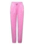 Juicy Couture Luxe Embossed Velour Loose Jogs Rosa