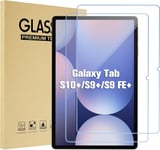 2 Verre Trempé Pour Galaxy Tab S9 Fe Plus (Sm-X610/ X616B) / Tab S9 Plus(Sm-X810/X816B/X818U/ X816N)/S10+ 12.4 Pouces 2023, Film Protection D'Écran Tablet S9+ /S9 Fe+ 12.4