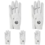 TaylorMade Men's Stratus Tech Golf Glove, White, Medium (Pack of 5)