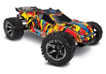 Rustler 4x4 VXL 1/10 RTR TQi TSM Solar Flare utan batt/laddare