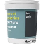 Peinture murs et boiseries GoodHome noir Liberty satin 0,75L