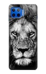 Lion Face Case Cover For Motorola Moto G 5G Plus